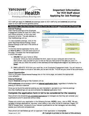 vch internal job board.